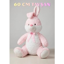 Boratila Toys 60 cm Sevimli Peluş Oyuncak Tavşan (Pembe)