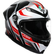 Agv Kask K6 S Mplk Karve Matt Black White Red Configuration