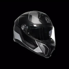 Agv Kask Tourmodular Multı Mplk Perceptıon Matt Black Sılver - Beden M