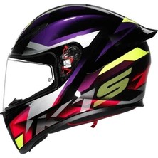 Agv Kask K1 S Fastlap Black Purple Pınk