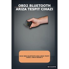 BX40 Obd2 Bluetooth Araç Arıza Tespit Cihazı, Check Engine Sıfırlama, Scanner 1 Adet BX-313478