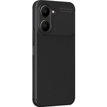 Marsilyan™- Vivo Y18 Kılıf Auto Focus Karbon Kapak - Siyah