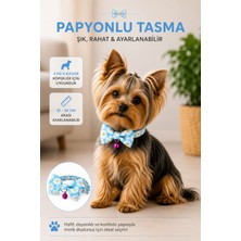 Coco Pet Papyonlu Köpek Boyun Tasması Papatya Desenli 4 kg A Kadar Küçük Irklar Için 17-30 cm