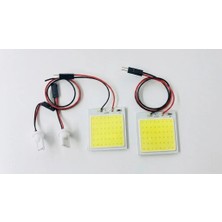 Mucize 48 Led'li T10 Soketli Ikili Iç Aydınlatma Paneli - Çiftli Araç Içi Cob LED Lamba Seti