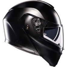 Agv Kask Streetmodular Mono Matt Black - Beden S