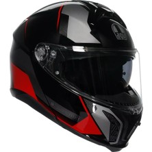 Agv Kask Tourmodular Multı Mplk Perceptıon Black Red M0162 - Beden L