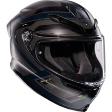 Agv Kask K6 S Mplk Enhance Matt Grey Yellow Fluo