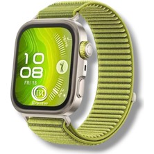 Bruntoo BR Huawei Watch Fit 3 / Fit 4 / Fit 4 Pro / Fit 5 / Fit 5 Pro Uyumlu Dayanıklı ve Hafif Hasır Örgü Cırtlı Yapısı Nefes Alabilir Spor Kumaş Kordon