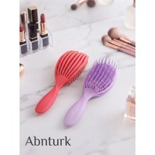 Abnturk 1 Adet Ahtatop Tasarımlı Profesyonel Açma Tarama Saç Fırçası Tarak Saçı Kolayca Açar (Stoktaki Renkten Gönderilir)