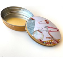 NT Elips Metal Kutu, Hediyelik, Takı, Dikiş ve Hobi Kutusu  70054  *6,5 cm *9 cm *6 cm *3 cm Model H