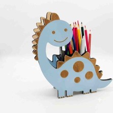 Roven Montessori Ahşap Dinozor Kalemlik – Çocuk Odası Masaüstü Düzenleyici