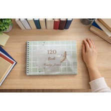 120 Kitap Okuma Günlüğü / 60 Yaprak (120 Sayfa) - 21X15 cm Pvc Kaplama Karton Kapak