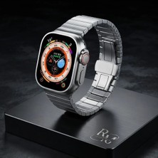 Apple Watch 11 10 46MM 4 5 6 7 8 Se Ultra Uyumlu 42 44 45 49 mm Uyumlu  Titanyum Paslanmaz Çelik Kordon