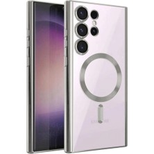 Marsilyan™- Samsung Galaxy S24 Ultra Kılıf Kross Magneticsafe Kapak - Gümüş