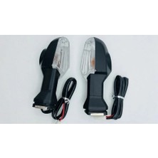 Mucize Kawasaki Ninja ve Z Serisi Uyumlu Şeffaf Camlı Sinyal Lambası - Sinyal Seti (2 Adet)