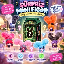 Merstore Sürpriz Kutulu Mini Figür Oyuncak - Peluş Kulaklı Koleksiyonluk Sevimli Karakterler (1 Adet )