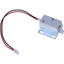 Mucize Mini Elektrikli Kilit Solenoidi - Kablolu ve Konnektörlü Otomatik Kapak / Çekmece Kilidi