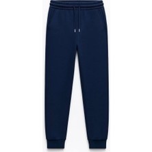 Dereff Unisex 3 Iplik Şardonsuz Jogger (Lacivert) 13-14 Yaş