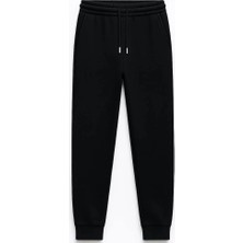 Dereff Unisex 3 Iplik Şardonsuz Jogger (Siyah) 7-8 Yaş