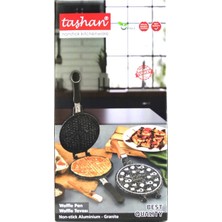 20CM Granit Döküm Waffle Tava Bakalit Sap BX40