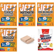 Ünlüler Karması 8.sınıf Jett Fen Matematik Türkçe Ingilizce Fasikül Lgs 2027+TLF Tutucu+Çözüm Ayracı