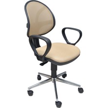 Alphina Comfora Sessiz Tekerlekli Ergonomik Sekreter, Personel ve Büro Sandalyesi
