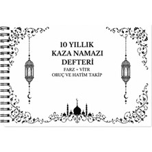 10 Yıllık Kaza Namazı Takip Çizelgesi Farz + Vitr Namazları / Oruç ve Hatim Takip Çizelgeleri