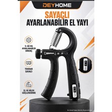 Deyhome Sayaçlı Ayarlanabilir El Yayı 5–60 kg El, Bilek ve Ön Kol Güçlendirici
