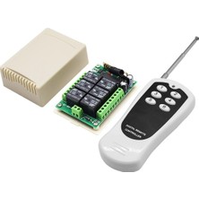 Emay Center 12V 433 Mhz 6 Kanal Kablosuz Rf Alıcılı Kumandalı Röle Modülü