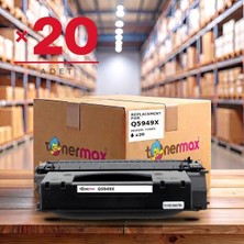 tonermax Hp Laserjet 1320 Muadil Toner Çipli Q5949X 20'li 6.000 Sayfa