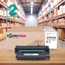 tonermax Hp Laserjet P2014 Muadil Toner Çipli Q7553A 2'li 3.000 Sayfa