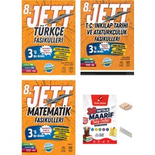 Ünlüler Karması 8.sınıf Jett Türkçe Inkilap Matematik Fasikülleri Lgs 2027+TLF Tutucu+Çözüm Ayracı