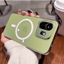 Nanospace One Plus 15T Ile Uyumlu Şeffaf Sert Mika Magsafe Sararmaz Şeffaf Kılıf