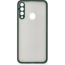 Zamerya Huawei Y6P Kılıf Montreal Silikon Kapak - Yeşil