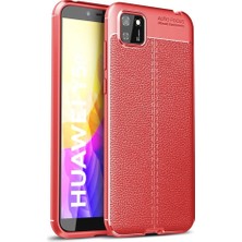 Zamerya Huawei Y5P Kılıf Auto Focus Kapak - Kırmızı