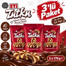 Eti Tutku Kakaolu Kremalı Mozaik Bisküvi 170 G x 3 Adet – 3’lü Avantaj Paketi