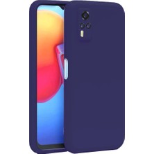 Zamerya Vivo Y53S Kılıf Nano Içi Kadife Silikon - Mor