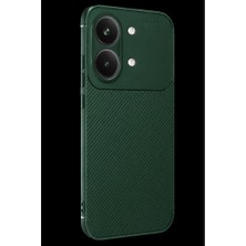 Zamerya Poco X8 Pro Max Auto Focus Karbon Kapak - Koyu Yeşil