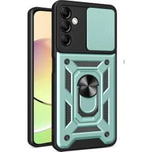 Zamerya Galaxy S24 Fe Pars Lens Yüzüklü Silikon - Yeşil