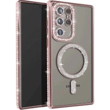Zamerya Galaxy S23 Ultra Joke Simli Magneticsafe Kılıf - Pembe