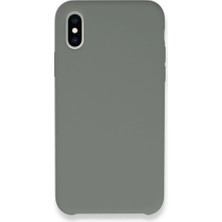 Zamerya Iphone Xs Max Kılıf Lansman Legant Silikon - Gri
