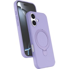 Zamerya Iphone 17 Regal Magsafe Standlı Kapak - Lila
