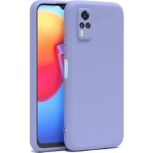 Zamerya Vivo Y53S Kılıf Nano Içi Kadife Silikon - Lila