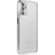 Zamerya Galaxy M23 Kılıf Razer Lensli Silikon - Gümüş