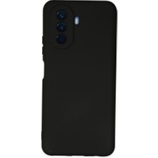Zamerya Huawei Nova Y70 Kılıf Nano Içi Kadife Silikon - Siyah