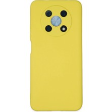 Zamerya Huawei Nova Y90 Kılıf Nano Içi Kadife Silikon - Sarı