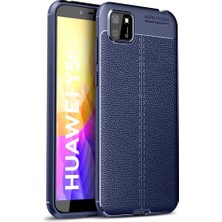 Zamerya Huawei Y5P Kılıf Auto Focus Kapak - Lacivert