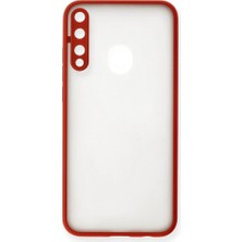 Zamerya Huawei P40 Lite E Kılıf Montreal Silikon Kapak - Kırmızı