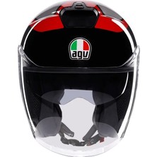 Agv Kask Irıdes Valenza Matt Grey Blk Red Conf - Beden S