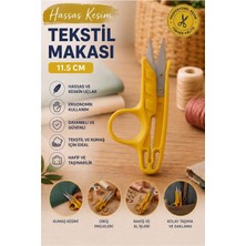 ArtMaster Sarı Tekstil Makası Iplik Temizleme 1 Adet Starline Paslanmaz Çelik Keskin Terzi Dikiş Makası Olta Misina Makası